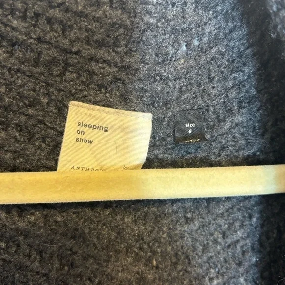 Sleeping on Snow By Anthropologie DuPont Cardigan wool blend Sweater Size Small - Picture 6 of 7